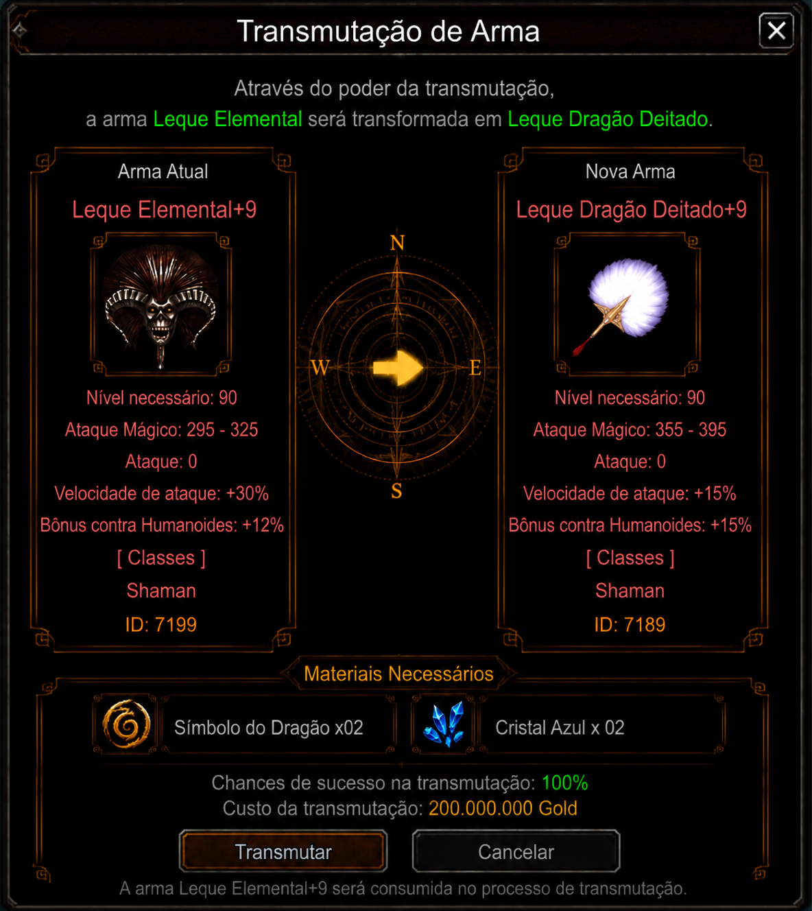 🪭 LEQUE ELEMENTAL → DRAGÃO DEITADO