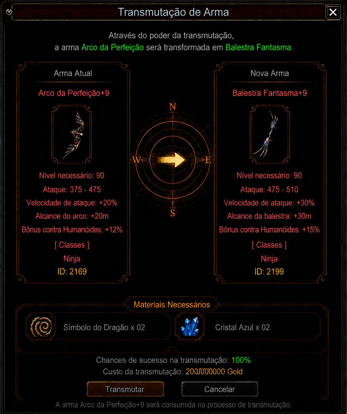 🏹 ARCO DA PERFEIÇÃO → BALESTRA FANTASMA