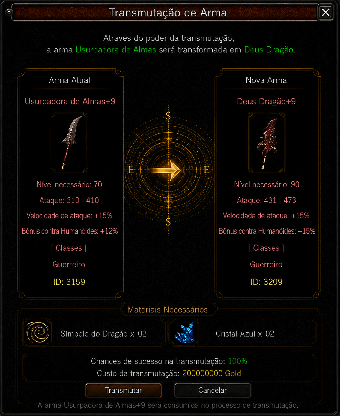⚔️ USURPADORA → DEUS DRAGÃO